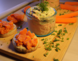 Rillettes de saumon à la brousse