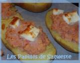 Pommes de terre farcies jambon feta