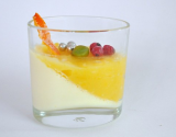 Panna cotta au citron, nuage de lemon curd