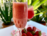 Jus de fraise glacé au rosé