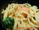 Spaghetti au surimi et crevettes