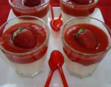 Verrines fraises et fromage blanc