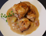 Chapon aux cardons sauce au whisky