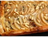 Tarte roquefort, poires, miel