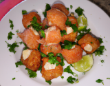 Boulettes de saumon fumé au chèvre