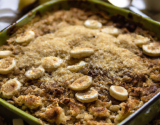 Tarte pommes bananes crumble