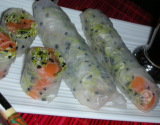 Rouleaux au saumon facon sushi