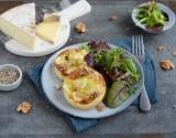 Tartelettes aux poireaux, Saint-Nectaire laitier et noix