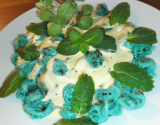 Pâtes à la sauce au roquefort et à la menthe