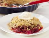 Crumble fraise et Rhubarbe