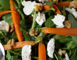 Salade de carottes nouvelles, cresson et chèvre frais