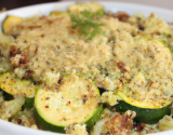 Crumble de courgettes au cumin