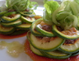 Duo de courgettes en salade