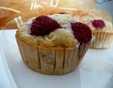 Muffins aux framboises & flocons d'avoine