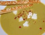 Velouté de brocolis et carré frais