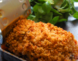 Gratin de tomates citronné sur leurs sardines en boîte