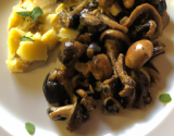 Pintadeau de la Drôme aux champignons