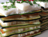 Millefeuille de courgettes au chevre