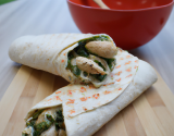 Wraps au poulet et pesto