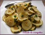 Salade de courgettes