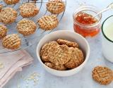 Biscuits aux flocons d'avoine, sarrasin, banane et zeste de citron