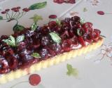 Tarte à la cerise et fromage blanc