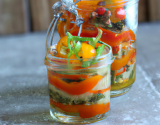 Petits poivrons en verrine