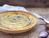 Tarte légère aux courgettes et fromage blanc