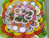 Carpaccio de légumes frais