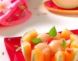 Dessert de melons aux fruits de l'été