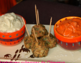 Boulettes de lapin aux herbes et ces deux dips