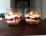 Verrine fraises et biscuits