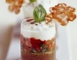 Verrine de tomates à la tapenade