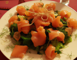 Salade de saumon fumé