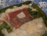 Risotto aux asperges et jambon Serrano