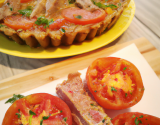 Tarte tomate et thon moutarde