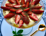 Tiramisu de fraises au parfum d'été