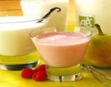 Le milk-shake aux poires ou fruits rouges