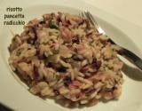 Risotto au radicchio et à la pancetta