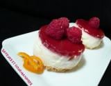 Mini-cheesecakes aux framboises