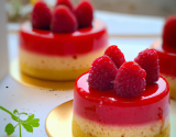 Mini-entremets à la framboise