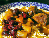 Curry d'agneau aux fruits secs et riz basmati