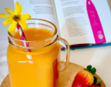 Jus d'orange mangue fraise