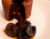 Coulant au chocolat et marrons