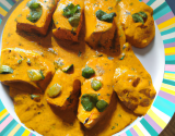 Dés de saumon au curry