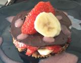 Craquant fraises-banane au chocolat