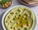 Houmous de pois chiches aux petits pois