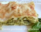 Lasagnes aux courgettes et son pesto d'épinards au chèvre frais