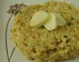 Risotto au riz complet et à l'ail blanc de Lomagne