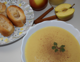 Velouté de panais au jus de pommes et pain d'épices